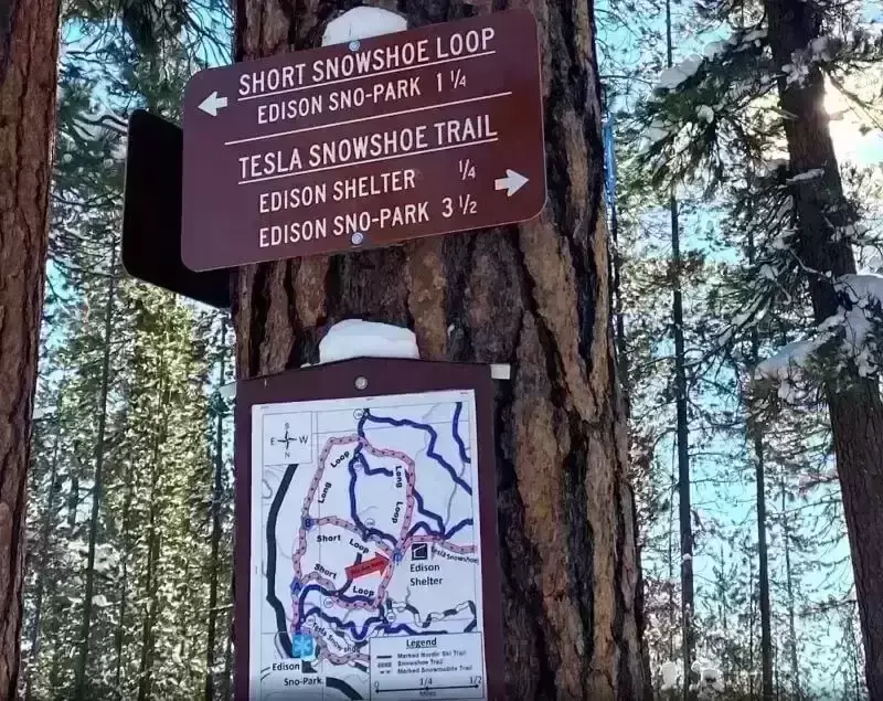 Edison Sno-Park Nordic skiing near Bend Oregon