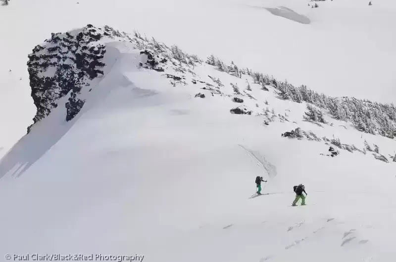 Ball Butte backcountry skiing near Bend Oregon