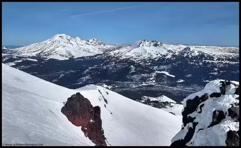 Mt. Bachelor Backside backcountry skiing near Bend Oregon