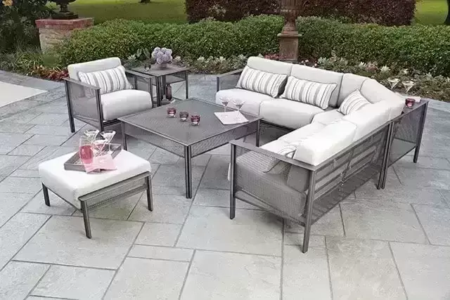 Woodard patio furniture at Powder House